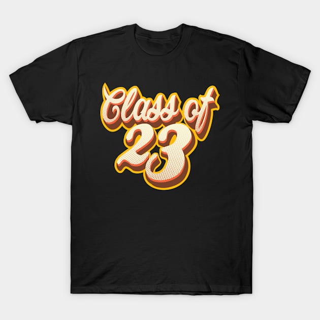 Class Of 2023 Senior 2023 Graduation Vintage School T-Shirt by cidolopez